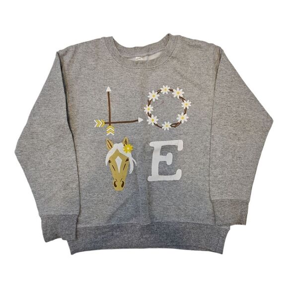 Girls Size 5 Lot Disney Sweatshirt Old Navy Denim Skirt Jumping Beans - Picture 2 of 13